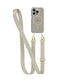 FlexQuartz - Apple iPhone 15 Pro Case MagSafe Compatible with Cross-Body - Gold
