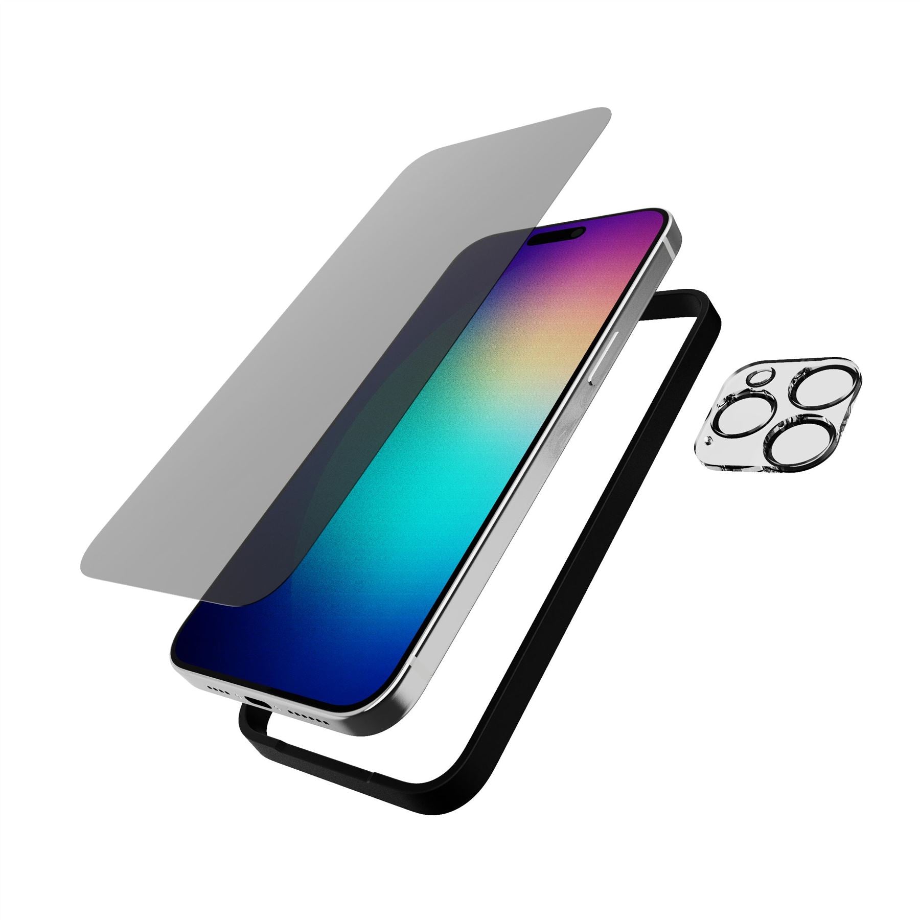 ImpactGlass - Apple iPhone 15 Pro Max Privacy Screen with Camera Protector