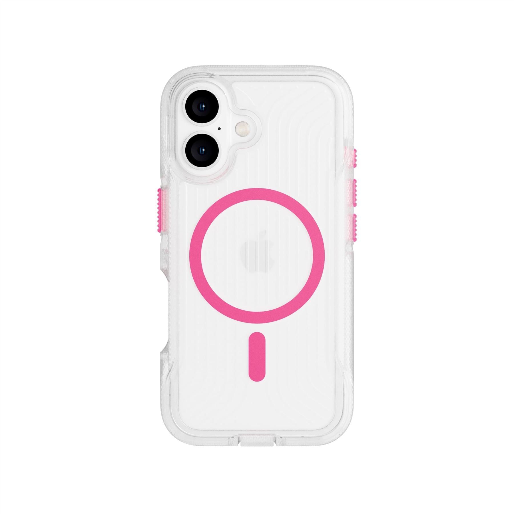 FlexPro - Apple iPhone 16 Plus Case MagSafe Compatible - Neon Pink/Orange Glow in the Dark