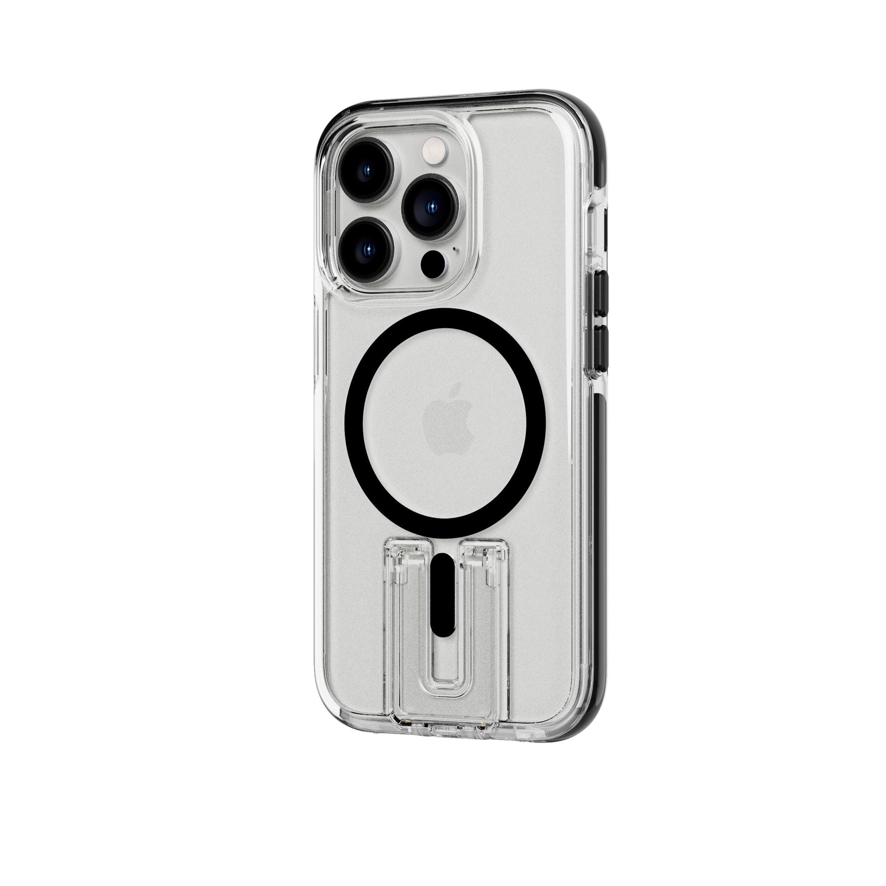 EvoCrystal Kick - Apple iPhone 14 Pro Case MagSafe Compatible - Clear Black