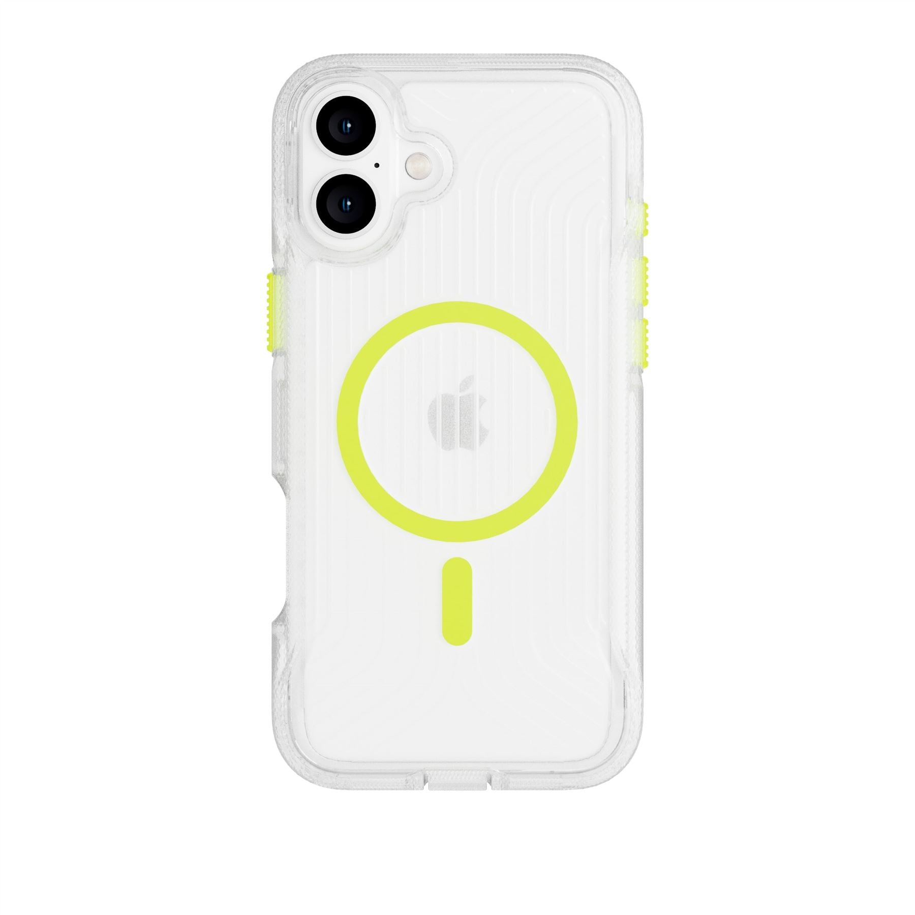 FlexPro - Apple iPhone 16 Plus Case MagSafe Compatible - Neon Pink/Orange Glow in the Dark