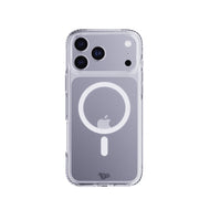 View of the back of the phone case from straight on with phone inside#color_clear