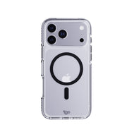 View of the back of the phone case from straight on with phone inside#color_black