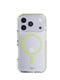 EvoCrystal Glow MagSafe - Apple iPhone 17 Pro Case - Green (Glow-In-The-Dark MagSafe ring)