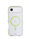 EvoCrystal Glow MagSafe - Apple iPhone Air Case - Green (Glow-In-The-Dark MagSafe ring)