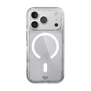 View of the back of the phone case from straight on with phone inside#color_clear
