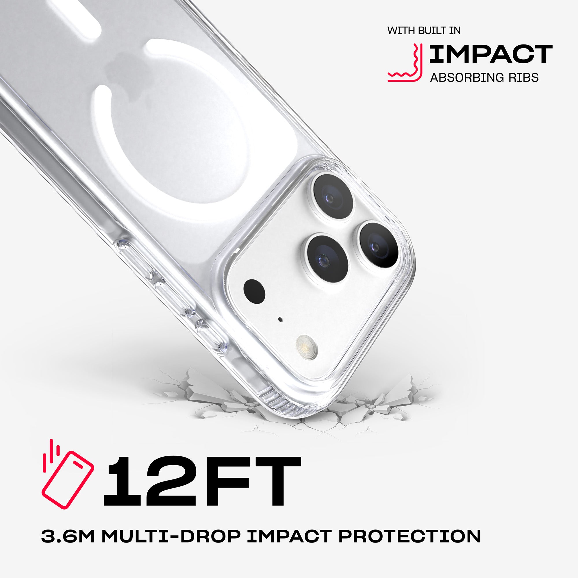 EvoClear MagSafe - Apple iPhone 18 Pro/17 Pro Case - Clear