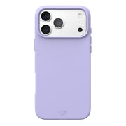 View of the back of the phone case from straight on with phone inside#color_lilac