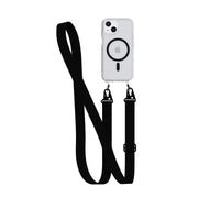 FlexQuartz - Apple iPhone 16e/15 Case MagSafe Compatible with Cross-Body - Black