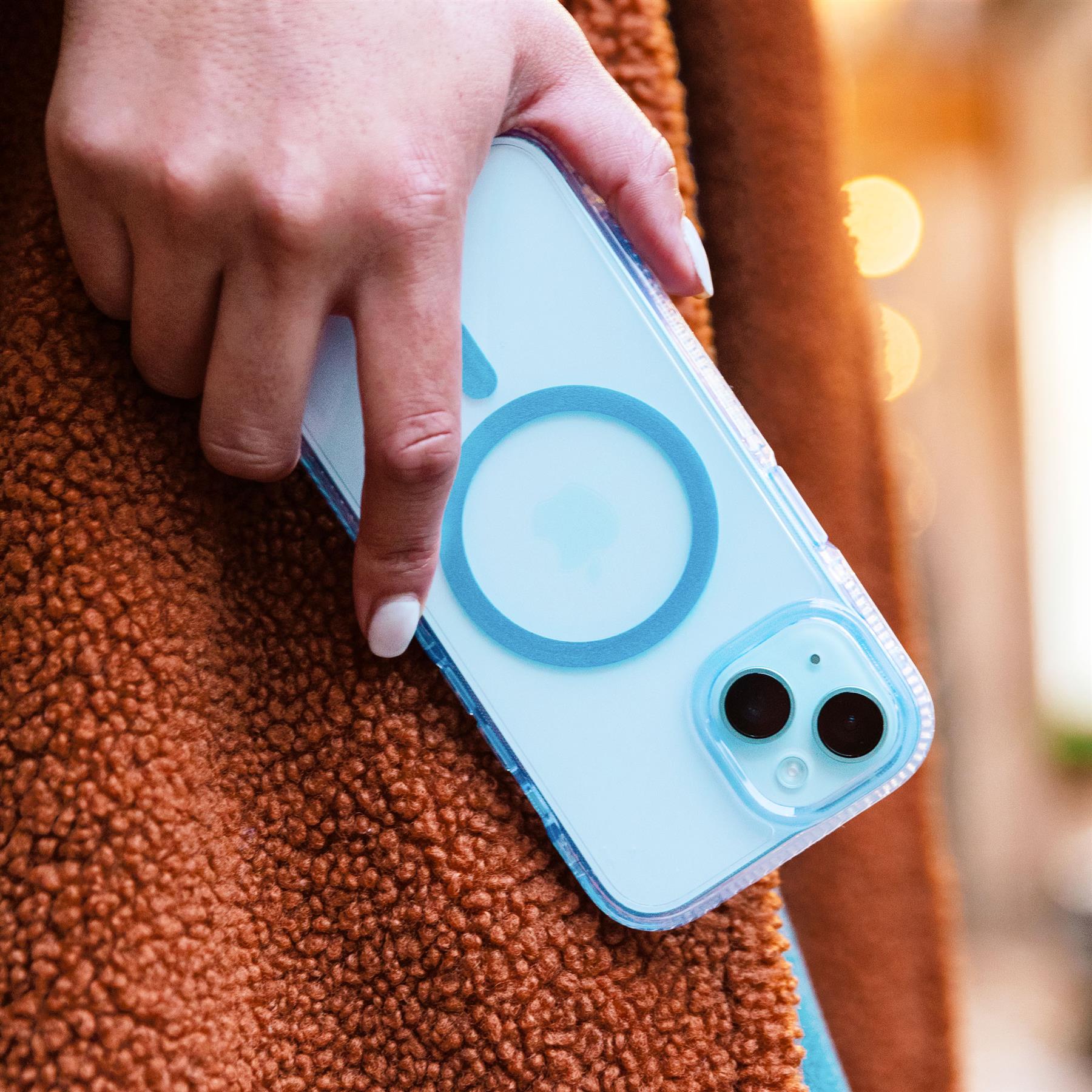 FlexQuartz - Apple iPhone 16e/15 Case MagSafe Compatible - Blue