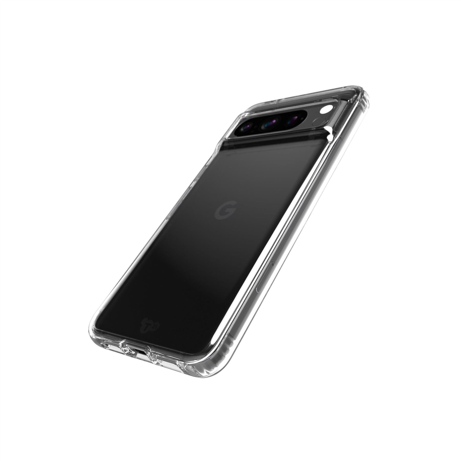 Case-Mate Custodia Protettiva + Vetro Temperato Per Google Pixel 8 Pro - Trasparente, Antiurto (3,7 M) E Ricarica Wireless - Protezione 2 In 1 - 4