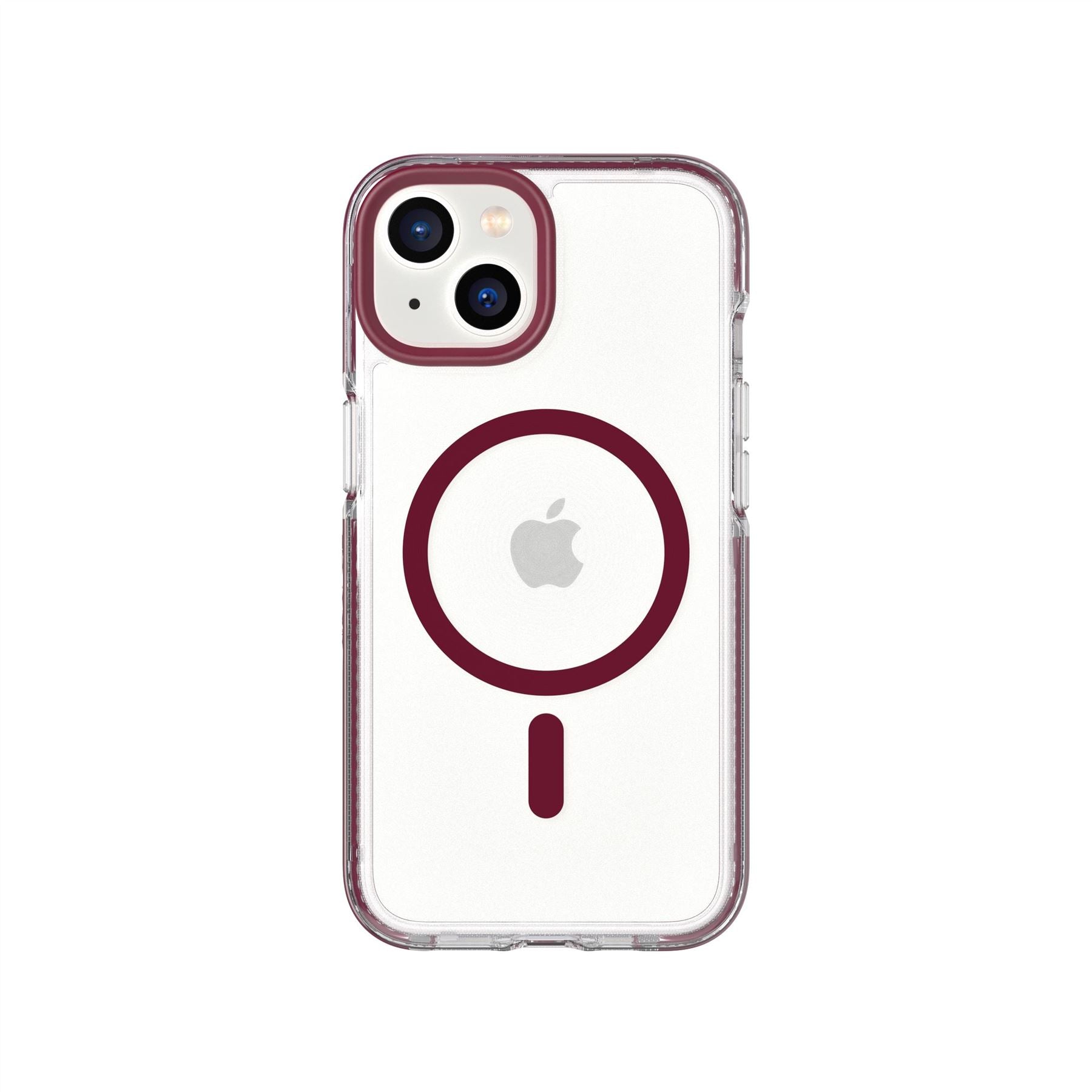 EvoCrystal - Apple iPhone 16e/14 Case MagSafe Compatible - Burgundy