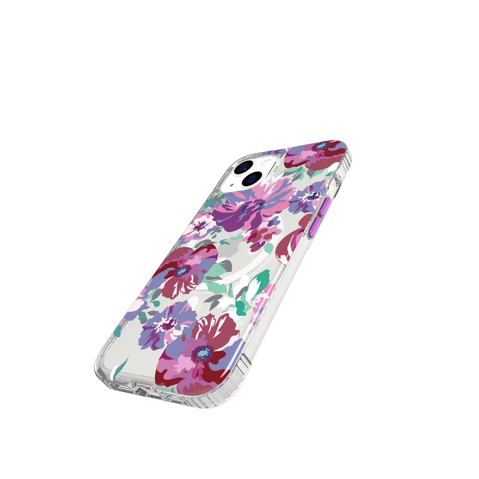 EvoArt - Apple iPhone 13 Case MagSafe Compatible - Purple Anemone