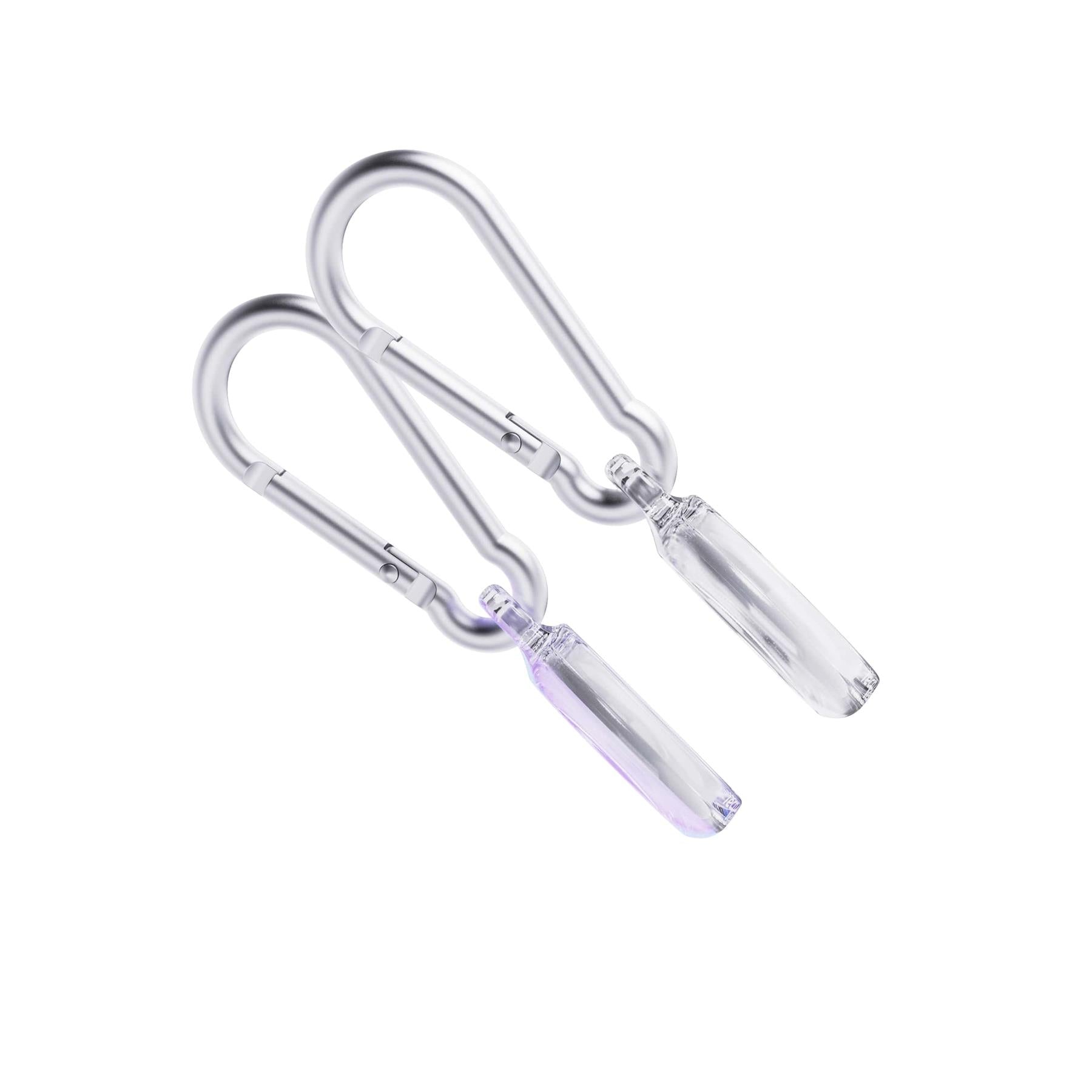 EvoPop - Apple AirTag Case Bundle (x2) - Holographic Purple and Clear