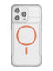 EvoMax MagSafe - Apple iPhone 15 Pro Max Case - Clear/Vivid Orange
