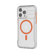 EvoMax MagSafe - Apple iPhone 15 Pro Max Case - Clear/Vivid Orange