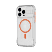 EvoMax MagSafe - Apple iPhone 15 Pro Max Case - Clear/Vivid Orange