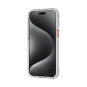 EvoMax MagSafe - Apple iPhone 15 Pro Max Case - Clear/Vivid Orange