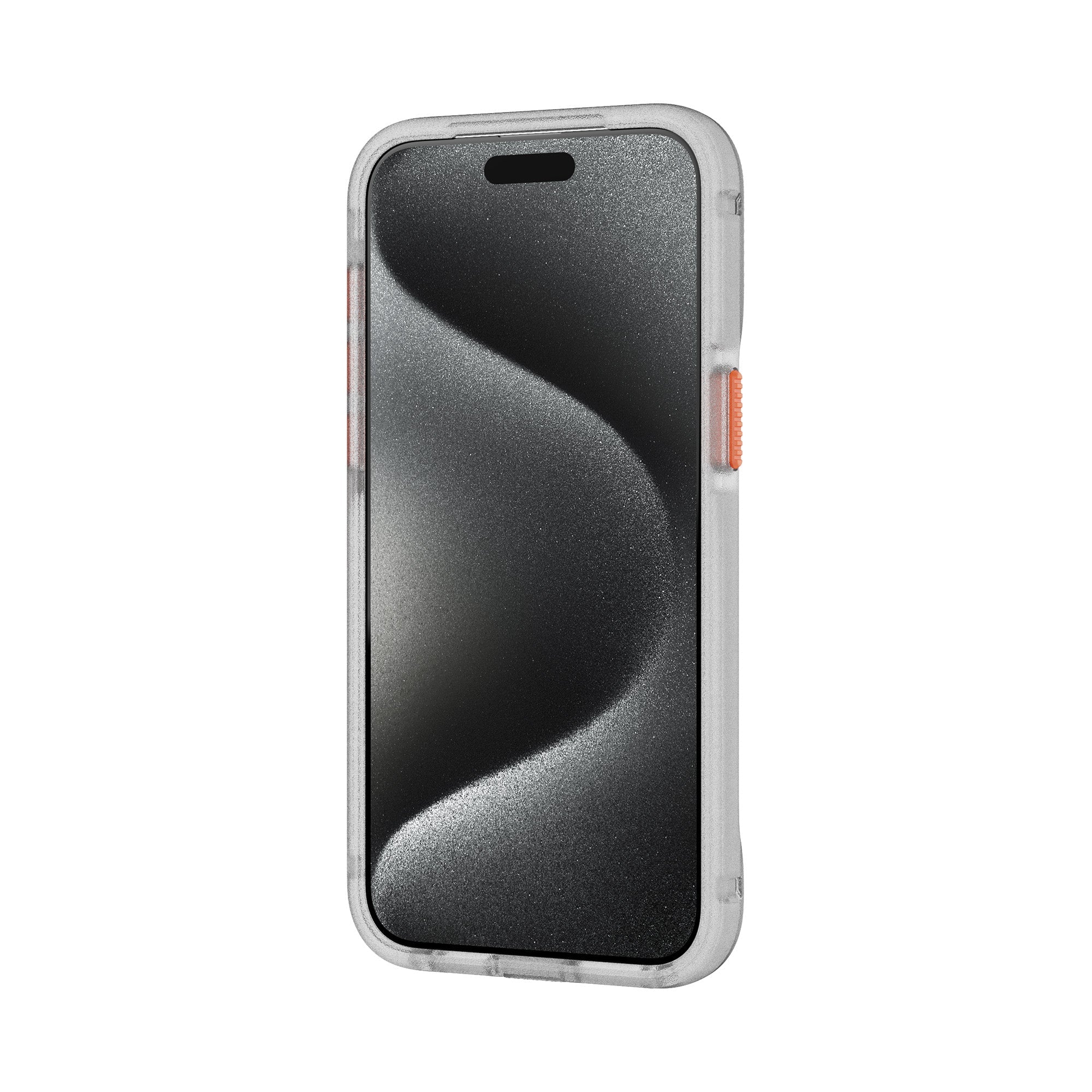 EvoMax MagSafe - Apple iPhone 15 Pro Max Case - Clear/Vivid Orange