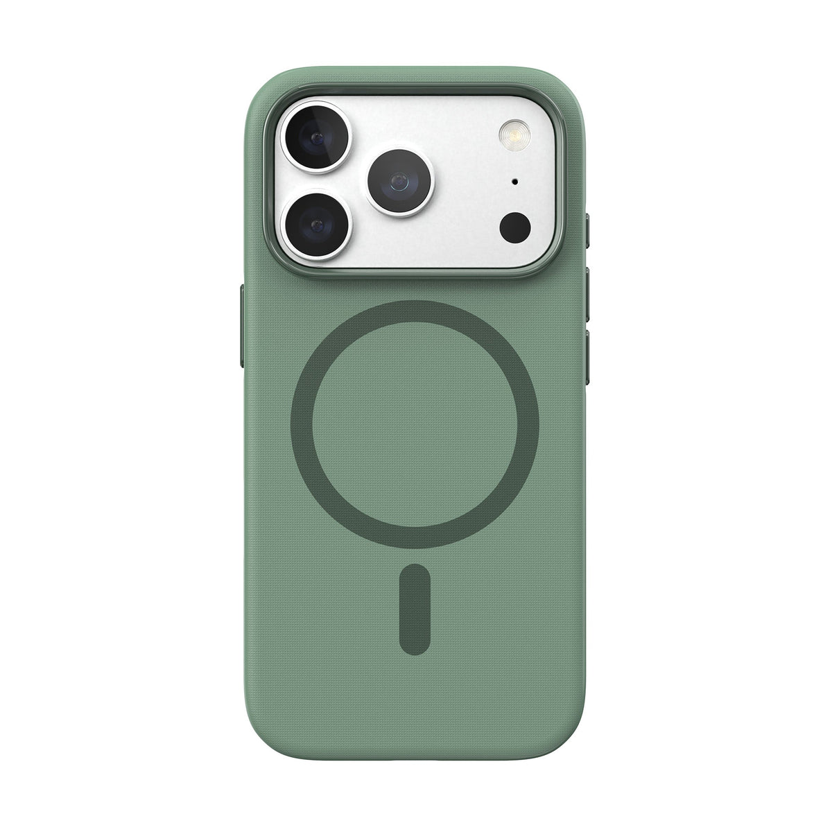 View of the back of the phone case from straight on with phone inside#color_hunter