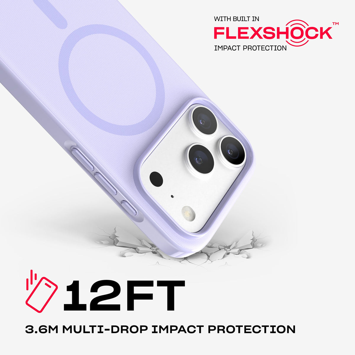 EvoPulse Fauxven MagSafe - Apple iPhone 18 Pro/17 Pro Case - Lilac