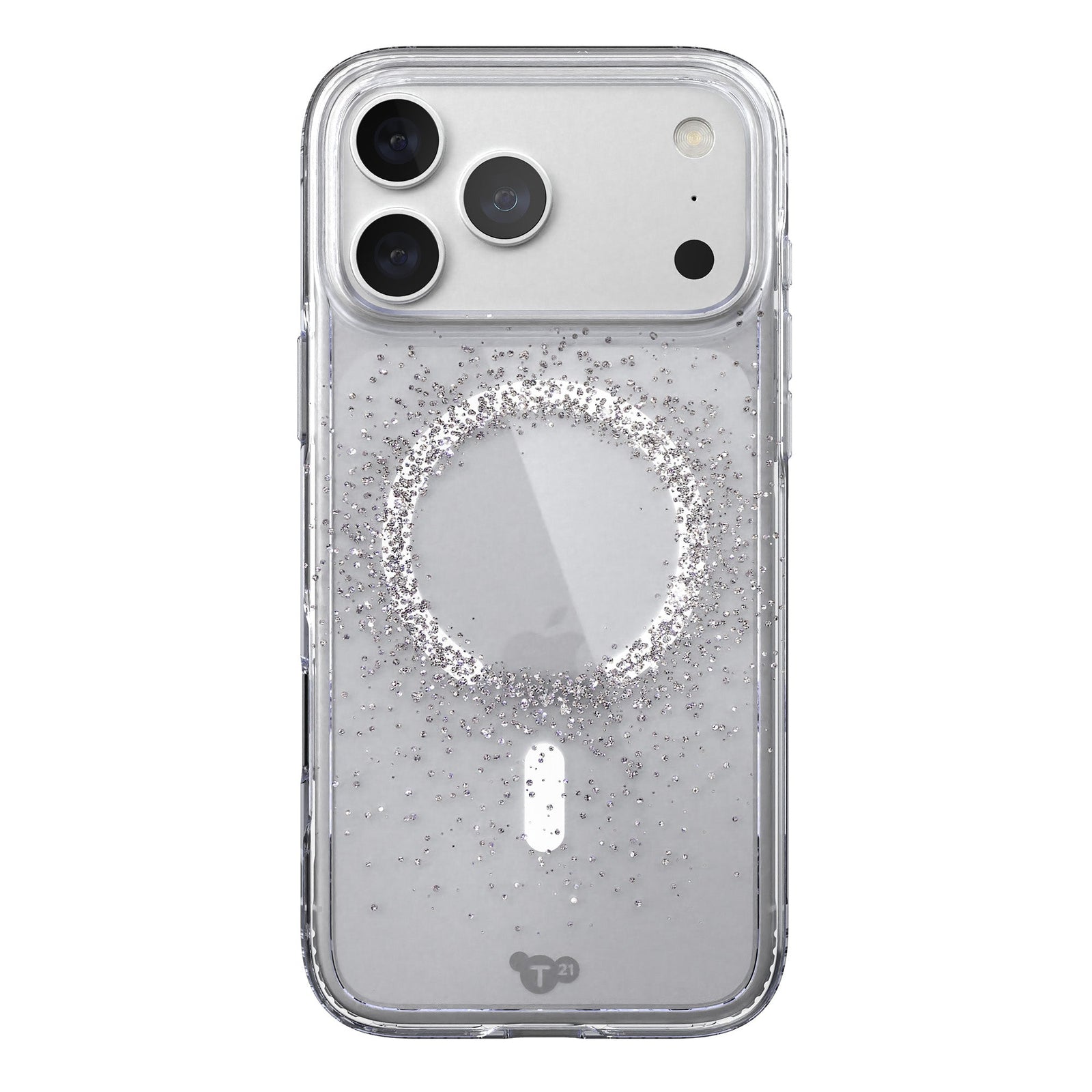 View of the back of the phone case from straight on with phone inside#color_focus