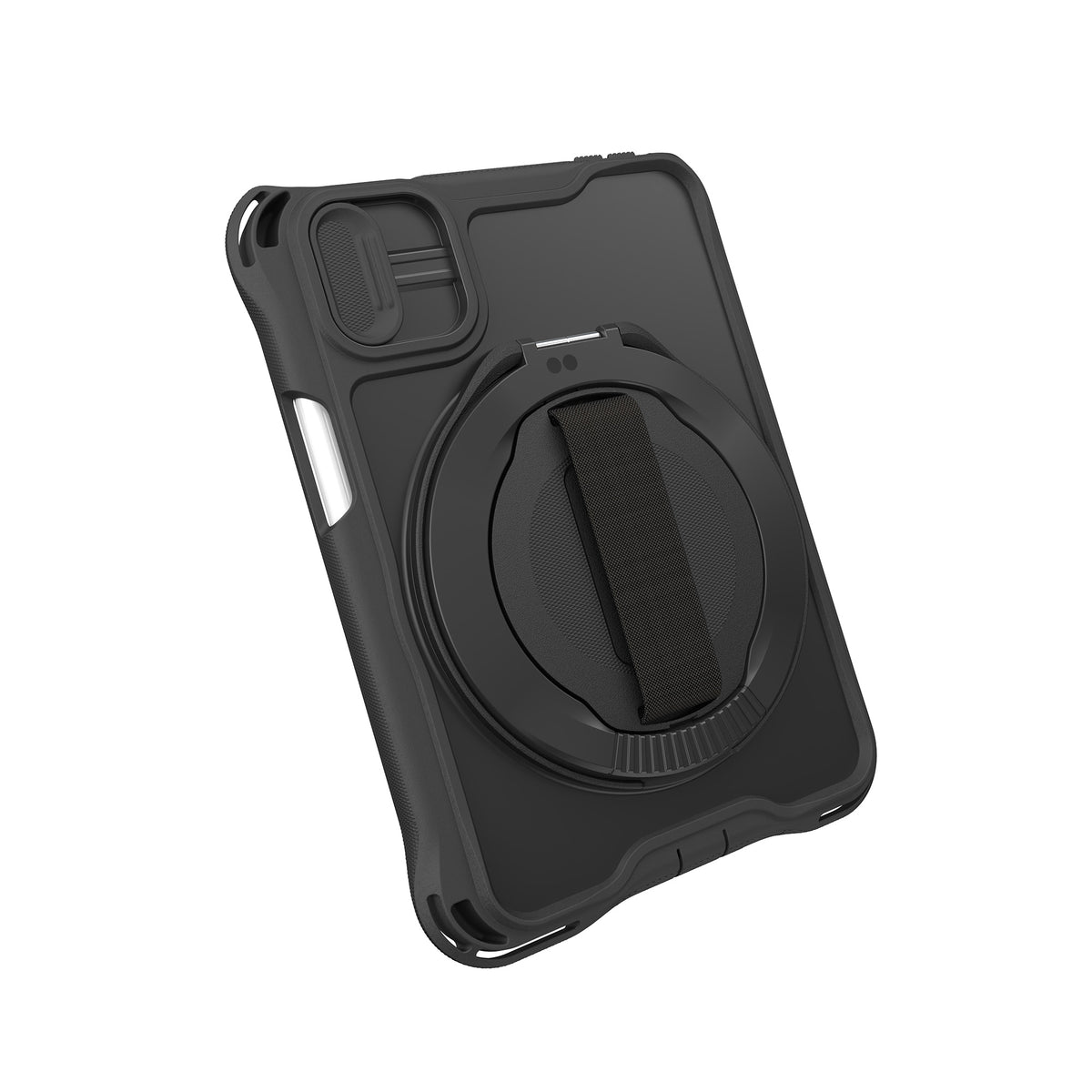 Tilted three-quarter view of back of the case#color_black