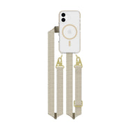 EvoCrystal - Apple iPhone 16 Case with Cross-Body -  Gold