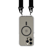 FlexQuartz - Apple iPhone 15 Pro Max Case MagSafe® Compatible with Cross-Body - Black