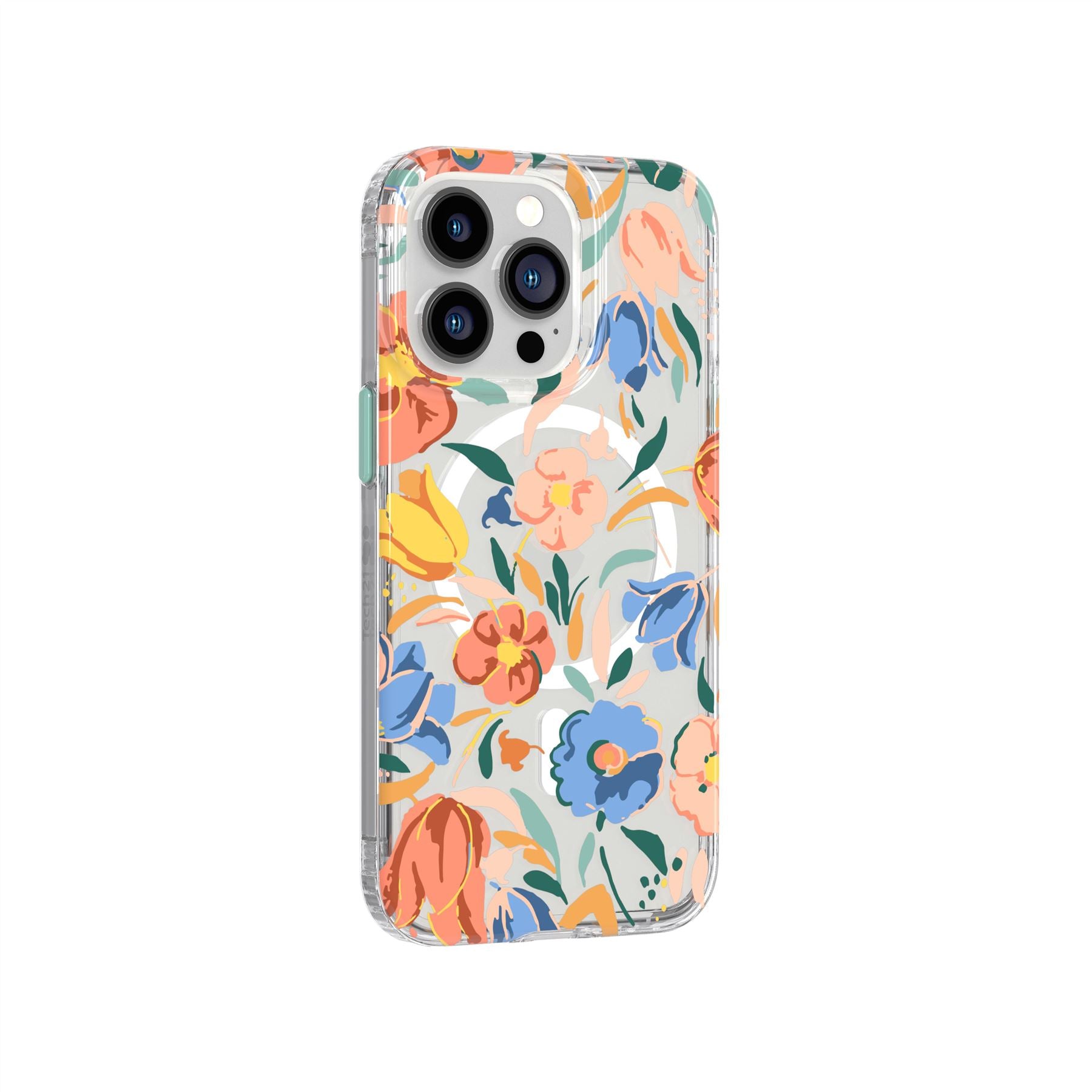 Evo Art - Apple iPhone 13 Pro Case MagSafe® Compatible - Peach Tulip