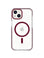 EvoCrystal - Apple iPhone 16e/14 Case MagSafe Compatible - Burgundy