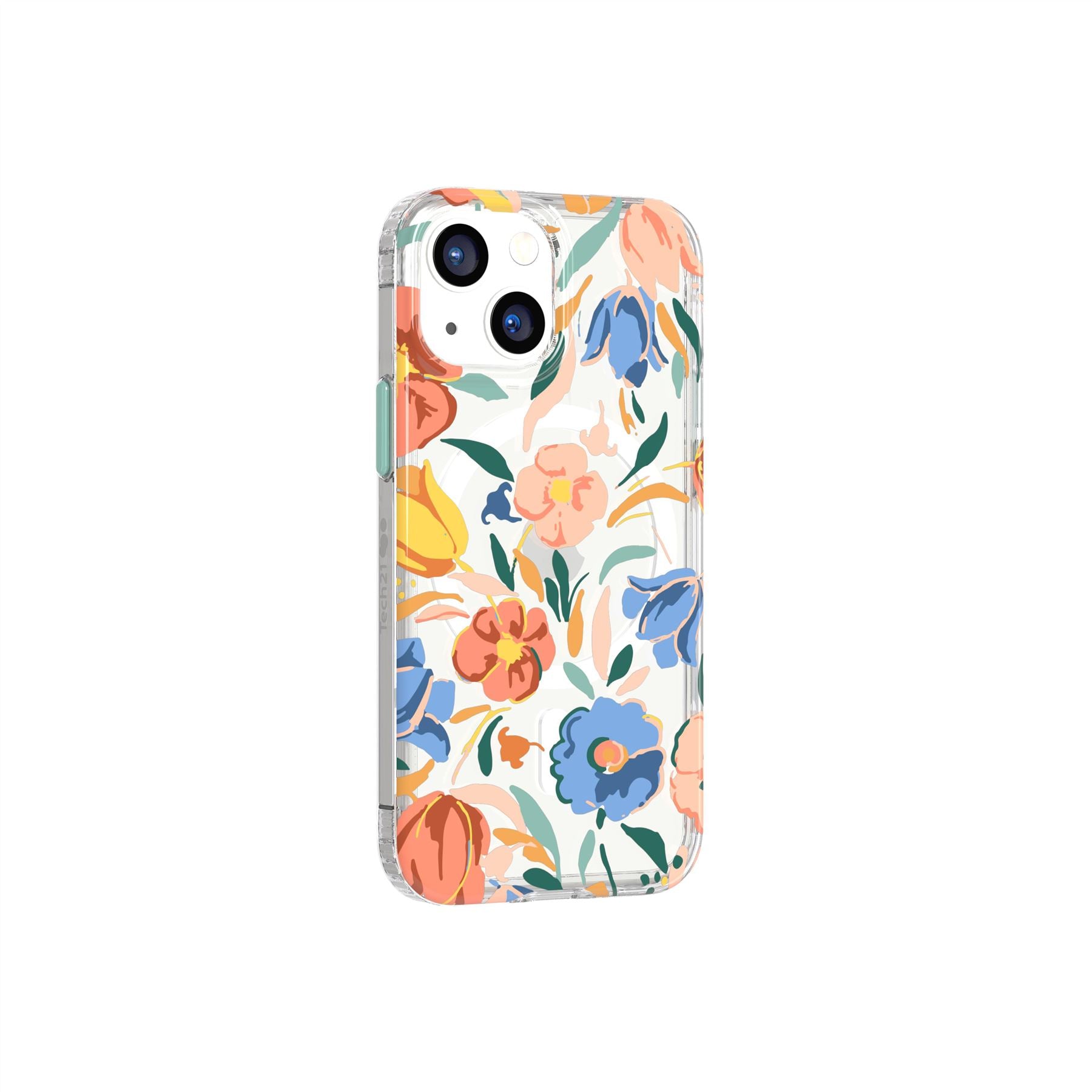 Evo Art - Apple iPhone 13 Mini Case MagSafe® Compatible - Peach Tulip